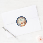 Blue Woodland Lumberjack Verjaardagsgunst Stickers (Envelop)