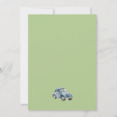 Blue Woodland We kunnen nauwelijks wachten jongen  Kaart (Achterkant)