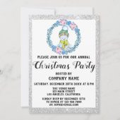 Blue Wreate Company Holiday Kerstparty Silver Kaart (Voorkant)