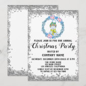 Blue Wreate Company Holiday Kerstparty Silver Kaart (Voorkant / Achterkant)