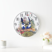 Blue Wren Birds Willife Animals Wall Clock Grote Klok (Huis)