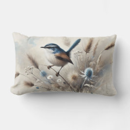Blue Wren Cushion Kussen