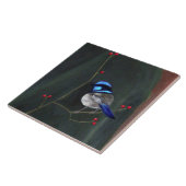 Blue Wren Tegeltje (Zijkant)