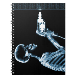 Blue X-Ray Skeleton Builder Notitieboek