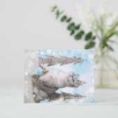 Blue XMAS 2018 Feestdagenkaart (Staand voorkant)