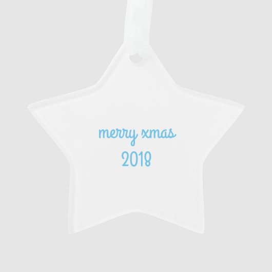 Blue XMAS 2018 Ornament (achterkant)