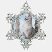 Blue XMAS 2018 Tin Sneeuwvlok Ornament (Voorkant)