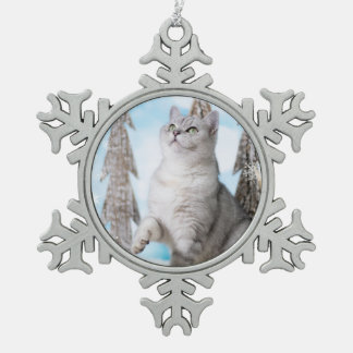 Blue XMAS 2018 Tin Sneeuwvlok Ornament