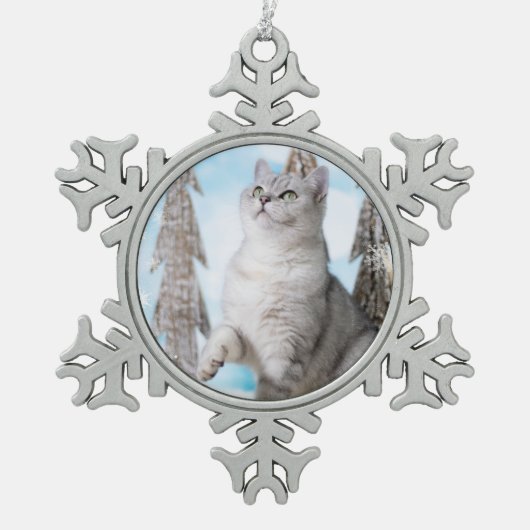 Blue XMAS 2018 Tin Sneeuwvlok Ornament (Voorkant)