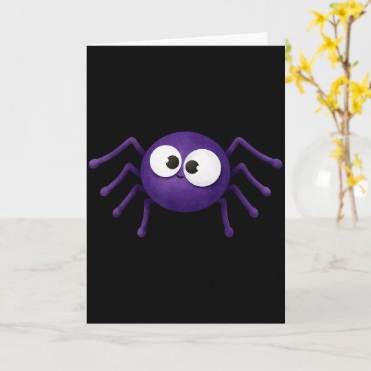 Blue Y Sder Halloween  Kaart (Gele Bloem)