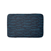 Blue Yacht Pattern Badmat (Voorkant)