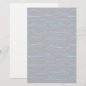 Blue Yacht Pattern Briefpapier (Voorkant / Achterkant)