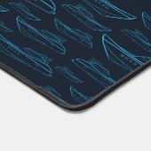 Blue Yacht Pattern Bureaumat (Hoek)