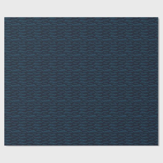 Blue Yacht Pattern Cadeaupapier (Vlak)