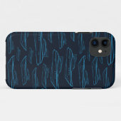 Blue Yacht Pattern Case-Mate iPhone Case (Achterkant (horizontaal))