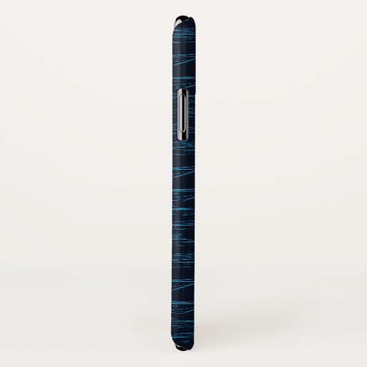Blue Yacht Pattern Case-Mate iPhone Case (Achterkant / rechts)