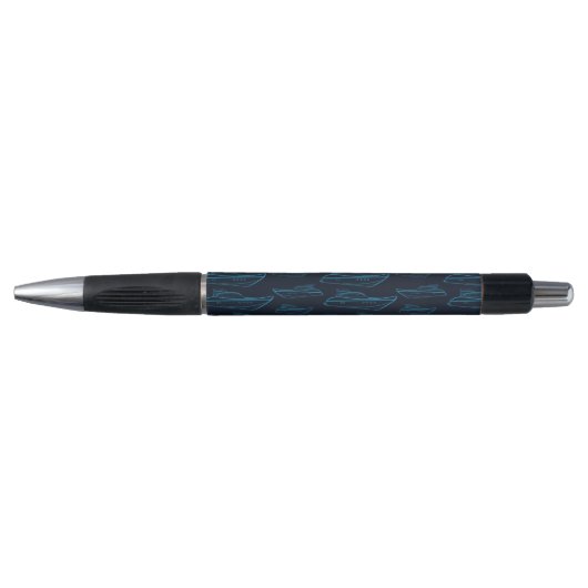 Blue Yacht Pattern Pen (Voorkant)