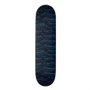 Blue Yacht Pattern Persoonlijk Skateboard