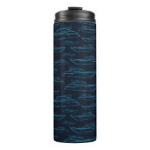 Blue Yacht Pattern Thermosbeker (Voorkant)