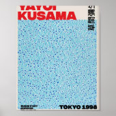 Blue Yayoi Kusama Poster (Voorkant)