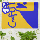 blue&yellow beer キッチンタオル theedoek (Gevouwen)