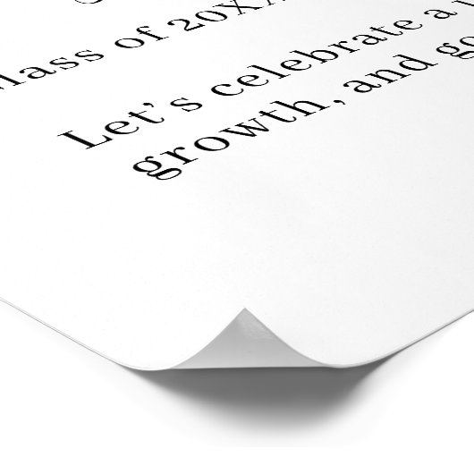 Blue Yellow Bold Wildflower Afstuderen Welkom Poster (Hoek)