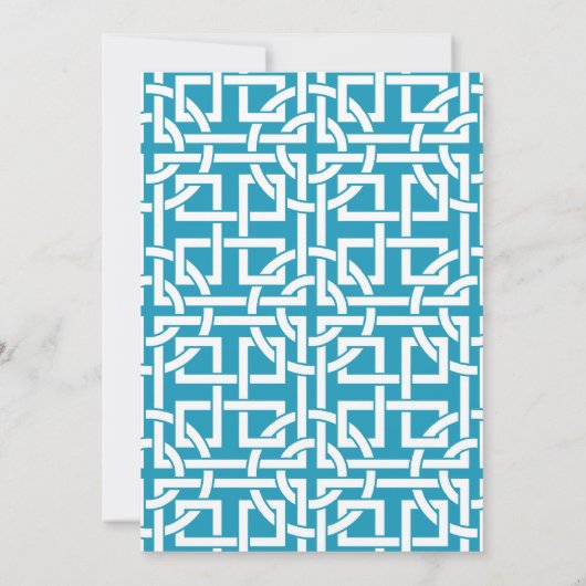 Blue & Yellow Bunting Pennant Wedding Invitations Kaart (Achterkant)