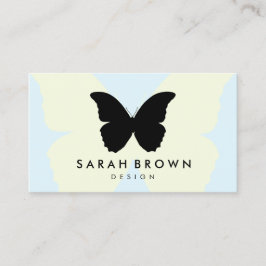 Blue & Yellow Butterfly | Elegant Professional Visitekaartje