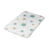 Blue Yellow Franciscan Starburst Mid Century Badmat (Gekanteld)