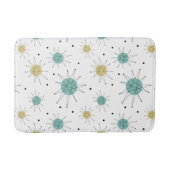 Blue Yellow Franciscan Starburst Mid Century Badmat (Voorkant)