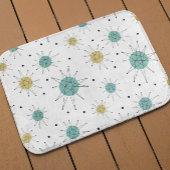 Blue Yellow Franciscan Starburst Mid Century Badmat