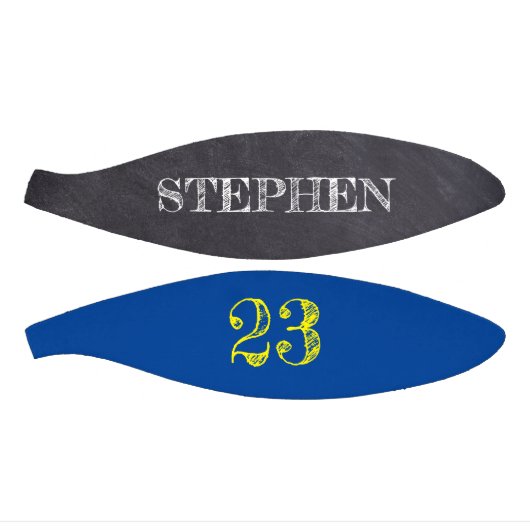 Blue Yellow Gold Personalized Number etching Basketbal (Panelen)