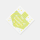 Blue Yellow Hanukkah Swirl Dreidel Servet (Hoek)