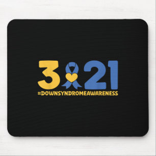 Blue Yellow Heart 21 World Down Syndrome Awareness Muismat