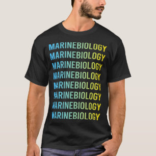 Blue Yellow Marine Biology Bioloog T-shirt
