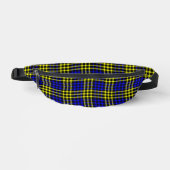 Blue Yellow Plaid Checker Seamless Pattern Heuptasje (Voorkant)