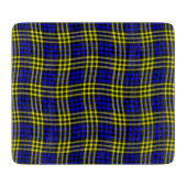 Blue Yellow Plaid Checker Seamless Pattern Snijplank (Voorkant)