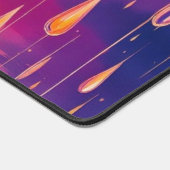 Blue Yellow Rain Drops Waterverf Kleurrijk Bureaumat (Hoek)