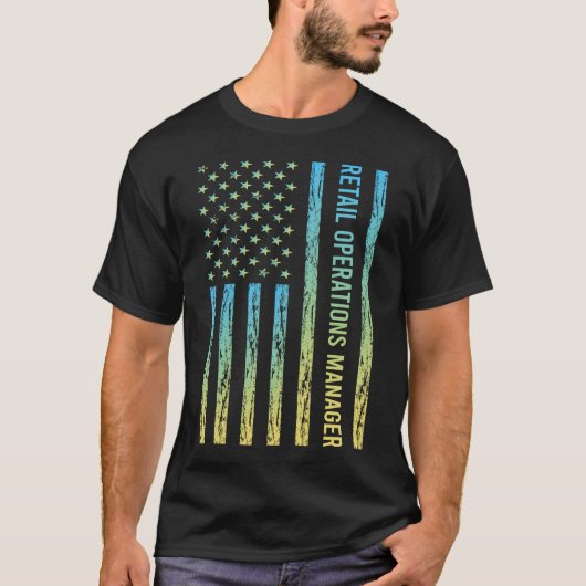 Blue Yellow Retail Operations Manager T-shirt (Voorkant)