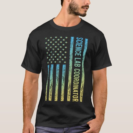 Blue Yellow Science Lab-coördinator T-shirt (Voorkant)