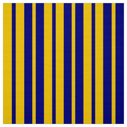 Blue Yellow Stylish Stripes Pattern Design  Stof (Swatch)