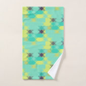 blue yellow turquoise yellow and aqua  bad handdoek (Handdoek)