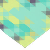 blue yellow turquoise yellow and aqua  korte tafelloper (Hoek)