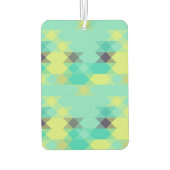 blue yellow turquoise yellow and aqua  luchtverfrisser (Achterkant)