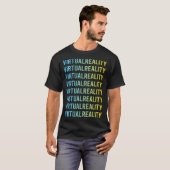 Blue Yellow Virtual Reality VR T-shirt (Voorkant volledig)