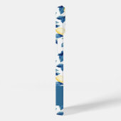 Blue Yellow Watercolor Lemon Name Case-Mate iPhone Case (Achterkant / Rechts)