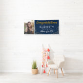 Blue Yellow White 2023 Afstuderen Foto Spandoek (Insitu)