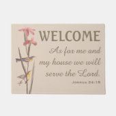 Blue Yellowback Warbler Birds en Verse Deurmat (Voorkant)