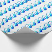 Blue Yin Yang Cadeaupapier (Hoek)