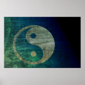 Blue Yin Yang Poster (Voorkant)